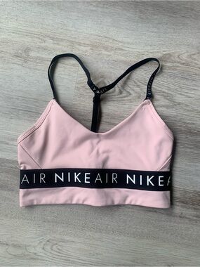 Nike Air Indy Dri-FIT Light Support Sports Bra Pink Black